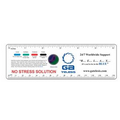 Large Stress Ruler with Stress Crystal (2"x6 1/4"x.015)